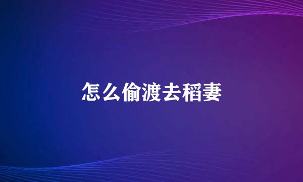 怎么偷渡去稻妻
