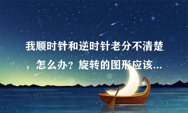 我顺时针和逆时针老分不清楚，怎么办？旋转的图形应该怎么画，详细说明