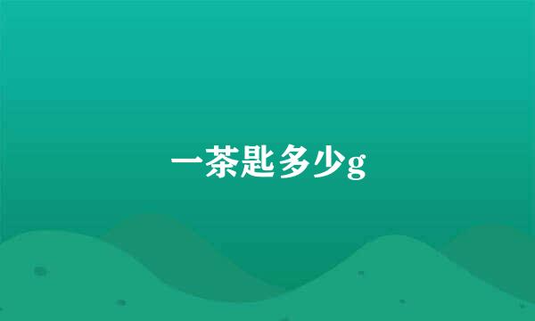 一茶匙多少g