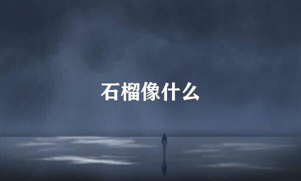 石榴像什么
