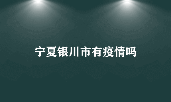 宁夏银川市有疫情吗