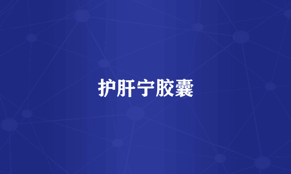护肝宁胶囊
