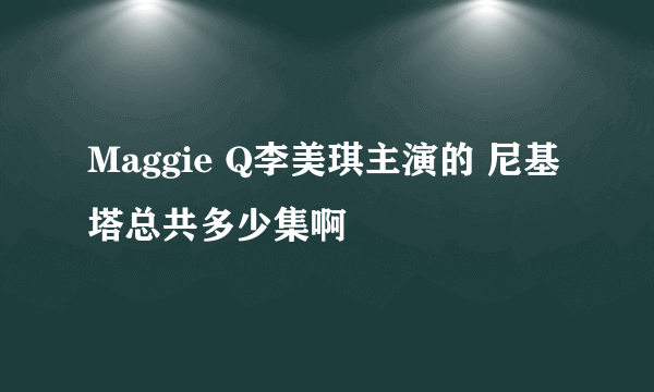 Maggie Q李美琪主演的 尼基塔总共多少集啊