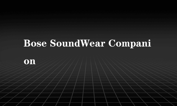 Bose SoundWear Companion