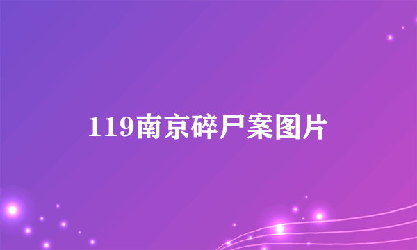 119南京碎尸案图片