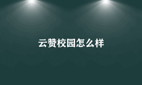 云赞校园怎么样