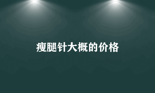 瘦腿针大概的价格