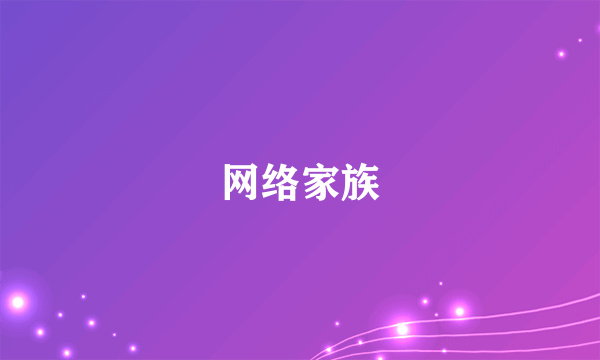 网络家族