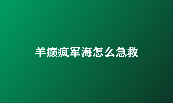 羊癫疯军海怎么急救