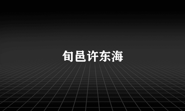 旬邑许东海