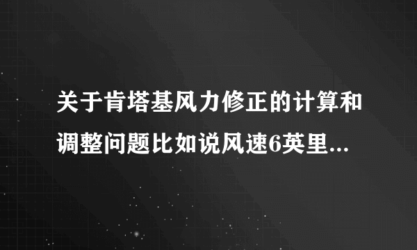 关于肯塔基风力修正的计算和调整问题比如说风速6英里/小时,8点方向或3点方向,距离目标800m,那么计算值和调整是?【就PSG-1或其他狙击枪（麻烦说明一下）而言】【8点和3点情况下也请麻烦分别说明一下】