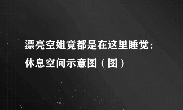 漂亮空姐竟都是在这里睡觉：休息空间示意图（图）