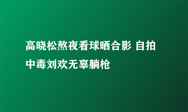 高晓松熬夜看球晒合影 自拍中毒刘欢无辜躺枪