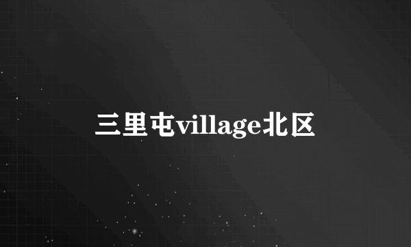 三里屯village北区