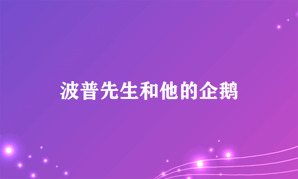波普先生和他的企鹅