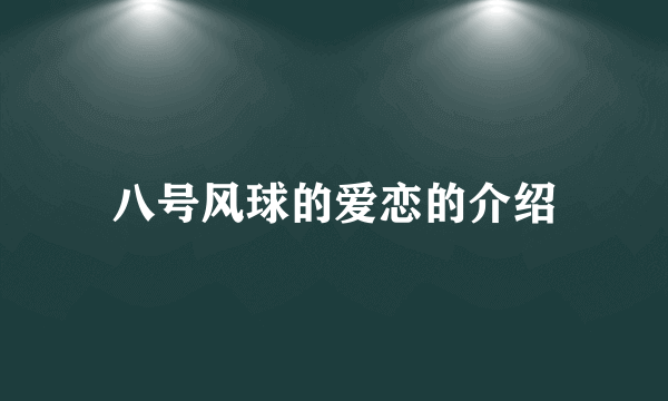 八号风球的爱恋的介绍