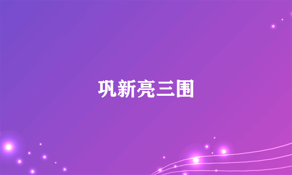 巩新亮三围