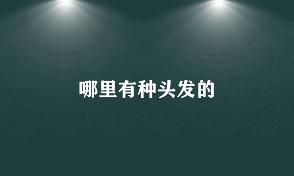 哪里有种头发的