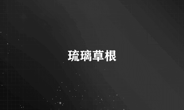 琉璃草根
