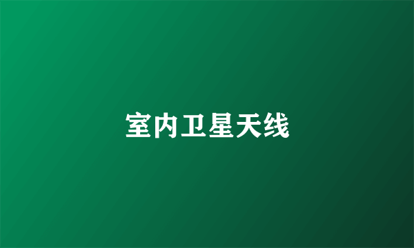 室内卫星天线