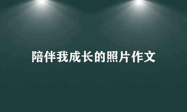 陪伴我成长的照片作文