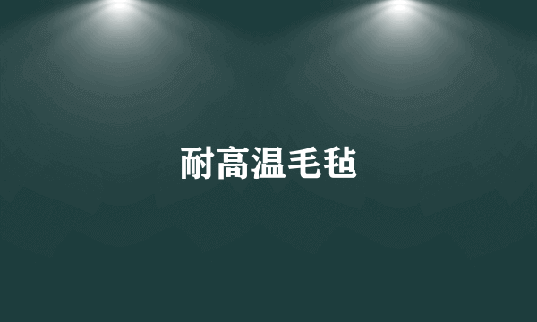 耐高温毛毡