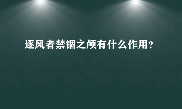 逐风者禁锢之颅有什么作用？